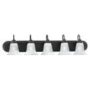 Thomas Lighting Painted Bronze 100 W 5-Light Strip Light with Globe 