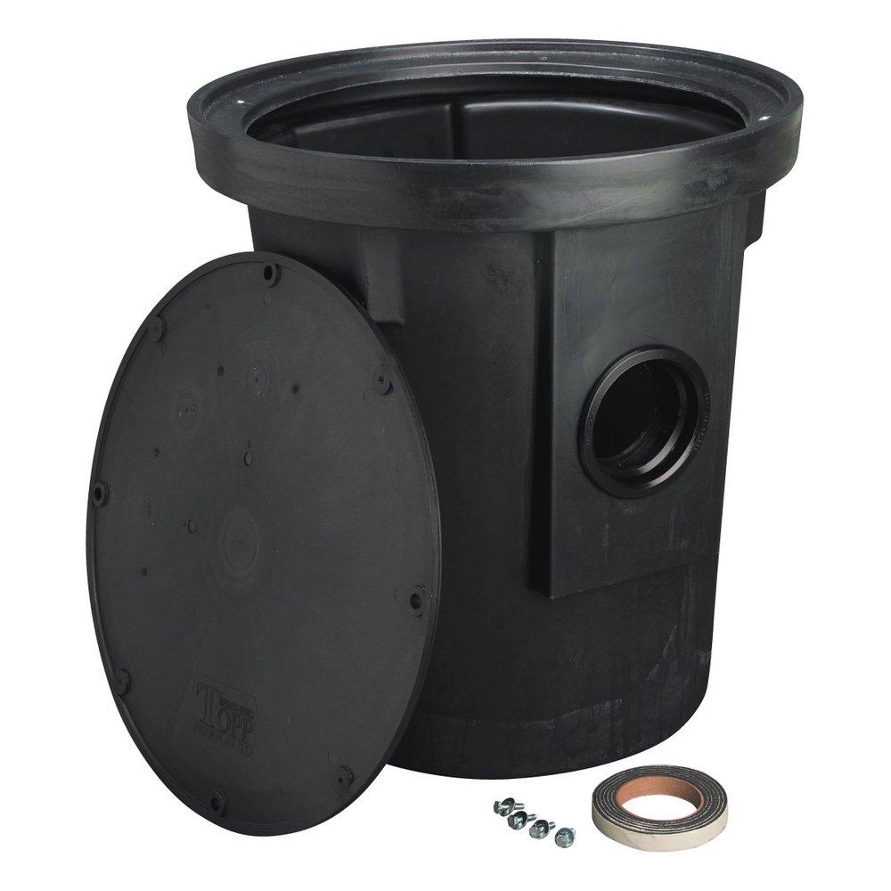 Liberty Pumps Black Solid Sump Pit Cover with Gasket 