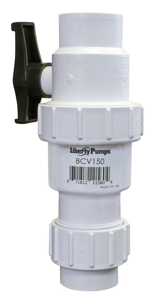 Liberty Pumps White Plastic Socket Weld Combination Valve 