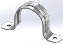 Empire Industries 2-Hole Stainless Steel Pipe Strap 