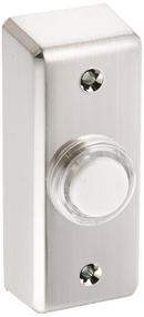 Broan Satin Nickel Lighted Door Chime Push Button 