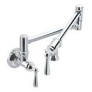 Moen Chrome 5.5 gpm 1 Hole Wall Mount Pot Filler with Double Lever Handle 