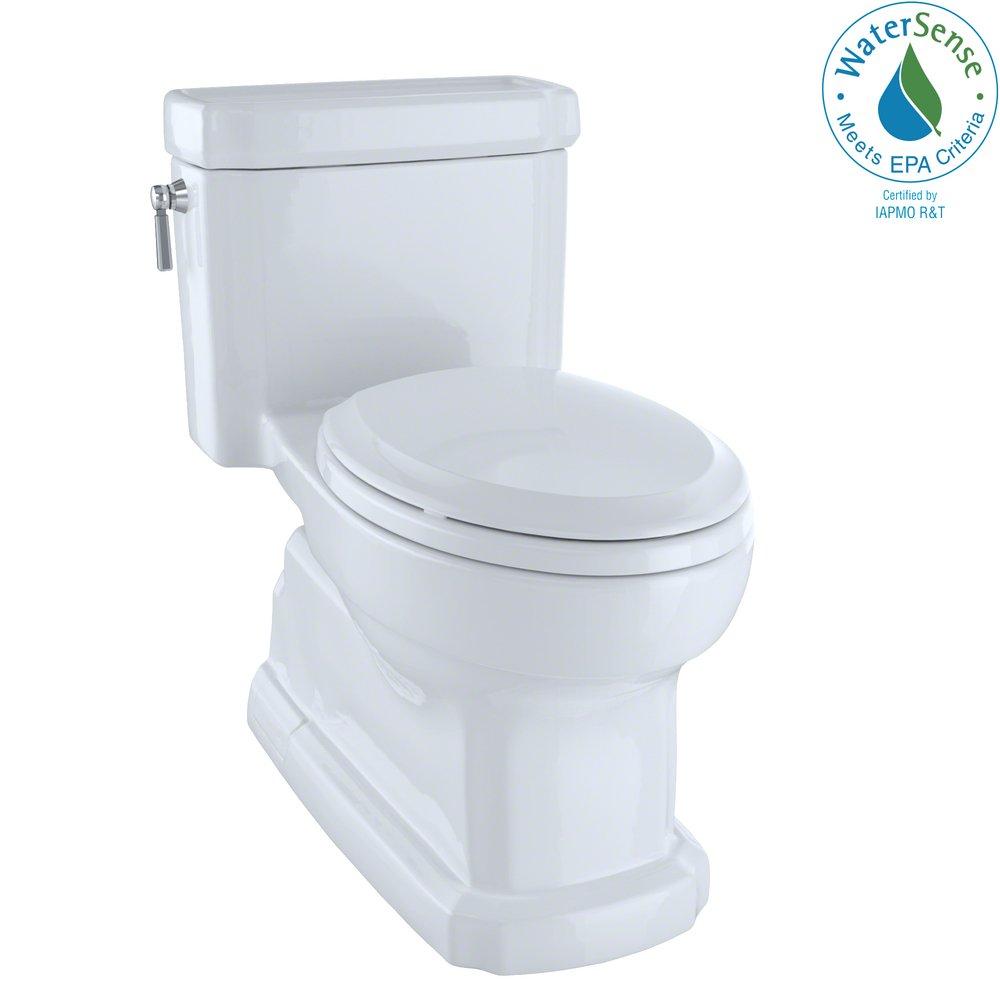 TOTO Cotton White 1.28 gpf Elongated One Piece Toilet 
