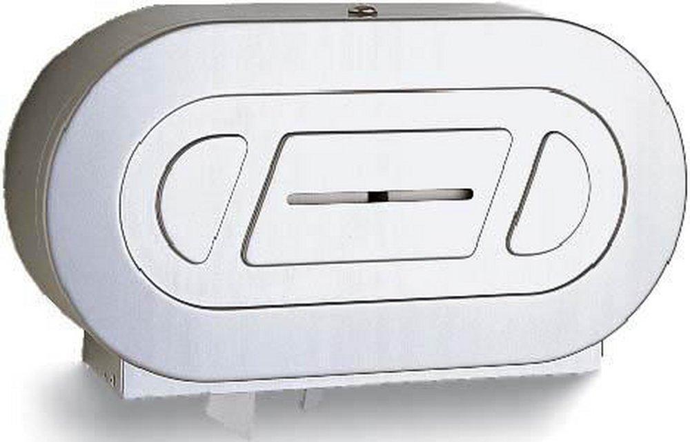 Bobrick Stainless Steel Twin Jumbo Roll Toilet Paper Dispenser 