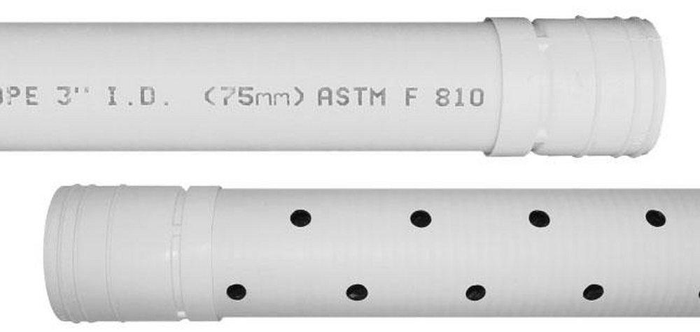 ADS&reg; 4 in. Schedule 20 and SDR 38 HDPE Smoothwall Perforated Polyethylene Corrugated Pipe 