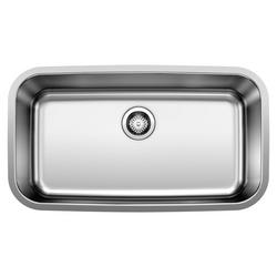 28 in. Undermount Stainless Steel Single Bowl Kitchen Sink