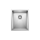 BLANCO Polished Satin 15 x 18 in. No Hole Stainless Steel Single Bowl Undermount Kitchen Sink 