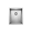 BLANCO Polished Satin 15 x 18 in. No Hole Stainless Steel Single Bowl Undermount Kitchen Sink 