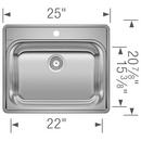 BLANCO Stainless Steel 25 x 22 in. Drop-in Laundry Sink 