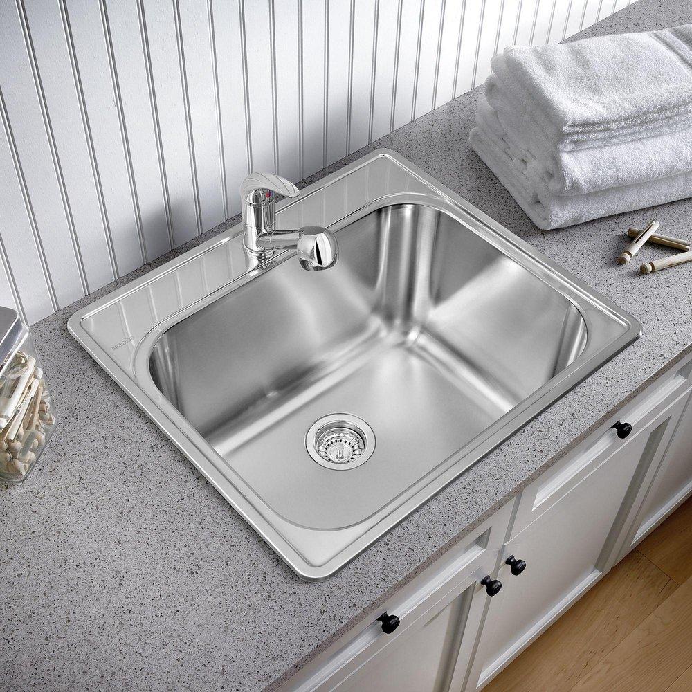 BLANCO Stainless Steel 25 x 22 in. Drop-in Laundry Sink 