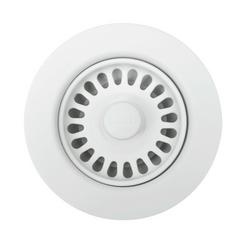 3-1/2 in. Plastic Basket Strainer in White
