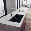 BLANCO Anthracite 29-3/4 x 18-1/8 in. No Hole Composite Double Bowl Undermount Kitchen Sink 