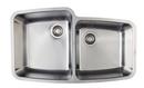 9 in. Stainless Steel Double Bowl Stainless Steel Undermount Kitchen Sink in Polished Satin Stainless Steel