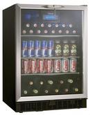 Danby Black 5.3 CF Beverage Center in Stainless Steel/Black With Glass Door 