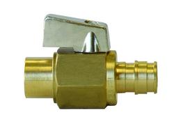 1/2 in. Brass Full Port F1960 x Sweat 250# Ball Valve