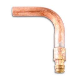 1/2 in. Brass PEX x Sweat Tube Elbow, 3 x 4-1/2 in.