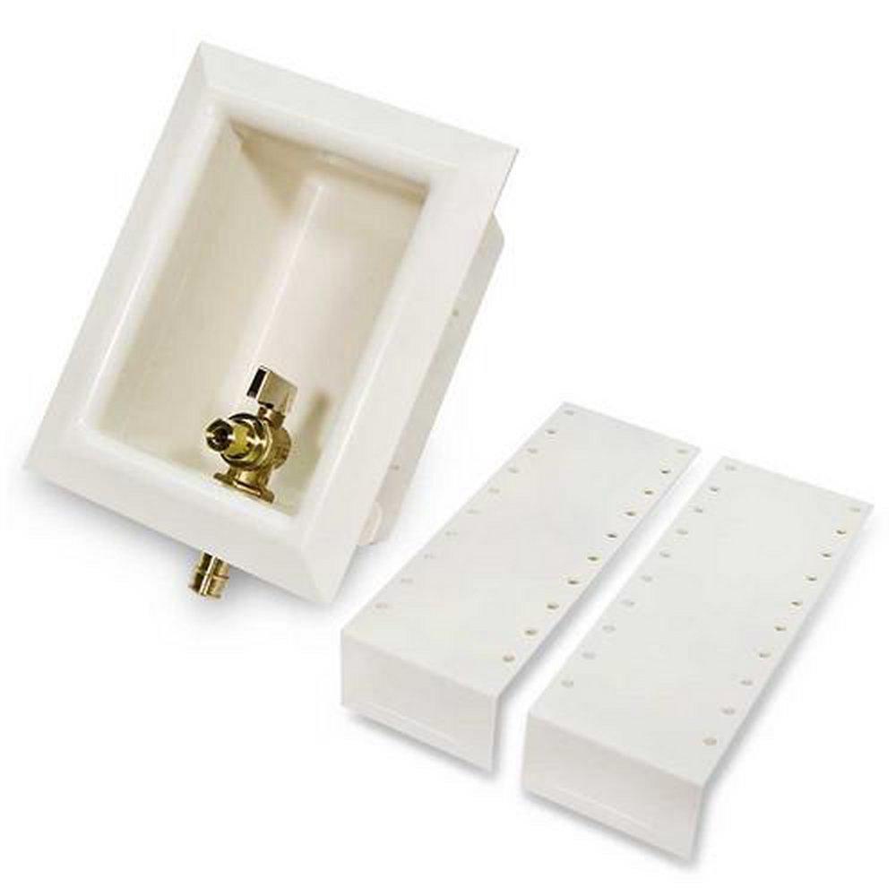 Uponor White Icemaker Box With Supply Bracket 1/2 in. 