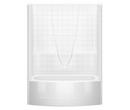 60 in. x 36-1/4 in. Tub & Shower Unit in White with Right Drain