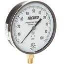H.O. Trerice Black 4-1/2 x 1/4 in. Brass Pressure Gauge 