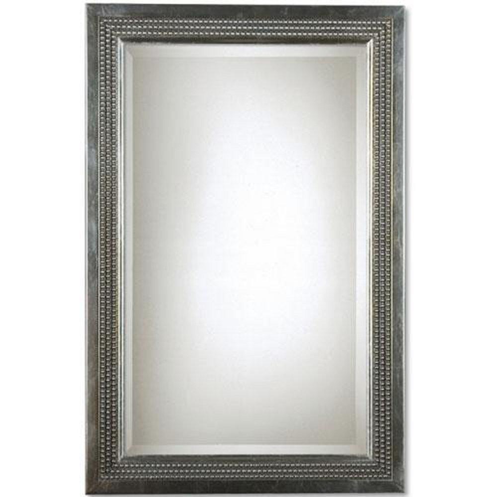 Uttermost Company 23 in. Triple Beaded Vanity Mirror in Silver 