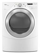 27 in. 7.2 cf 240V 12-Cycle Electric Steam Dryer in White