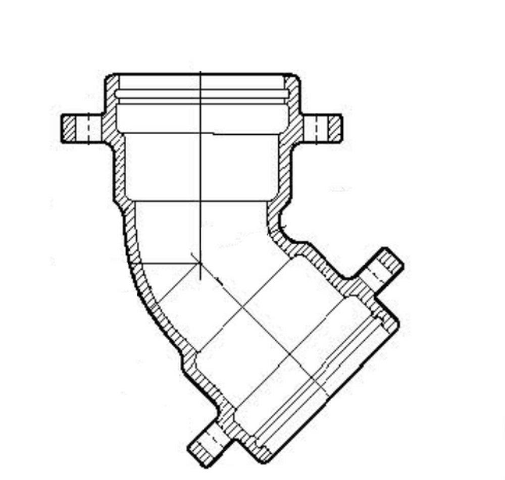 8 in. Mechanical Joint x Plain End Ductile Iron Reducing Offset 
