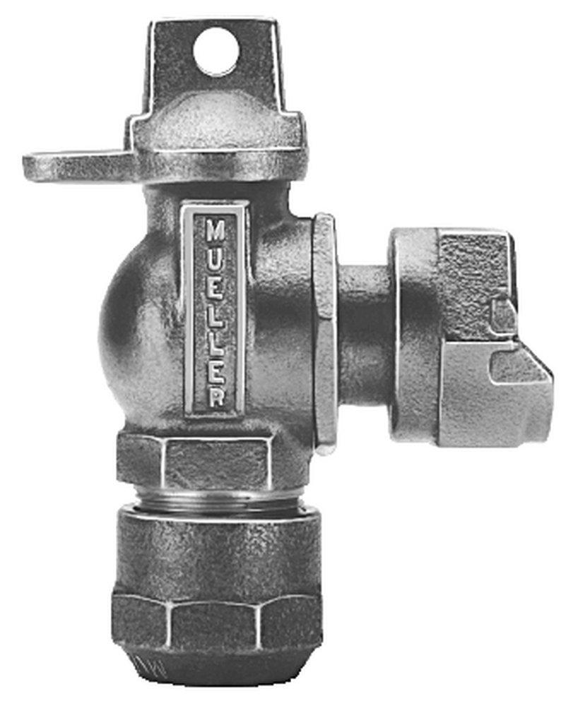 Mueller Company CTS Compression x Meter Swivel Angle Ball Valve 