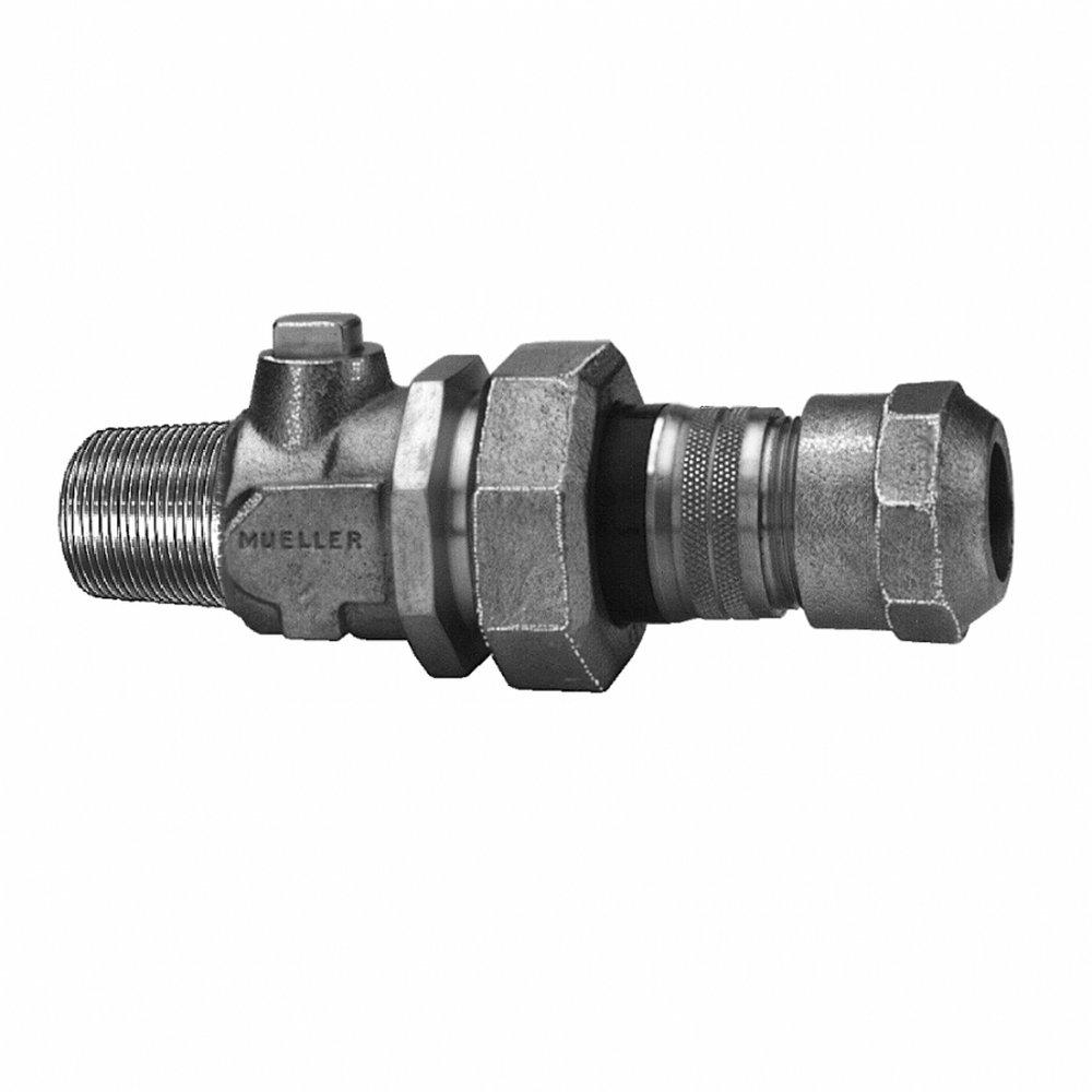 Mueller Company MIPT x Compression Brass Ball Valve Corporation Stop 