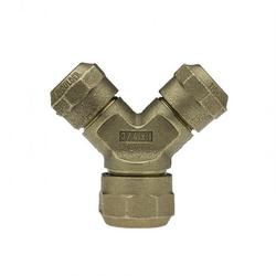 1 x 1-1/2 in. Compression x CTS Brass Wye Branch