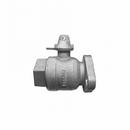 James Jones Company Flanged x FIP Brass Ball Valve Curb Stop 