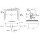 KOHLER White 19-13/16 in. Undermount Rectangular Vitreous China Bathroom Sink 