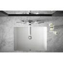KOHLER White 19-13/16 in. Undermount Rectangular Vitreous China Bathroom Sink 