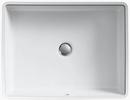 KOHLER White 19-13/16 in. Undermount Rectangular Vitreous China Bathroom Sink 
