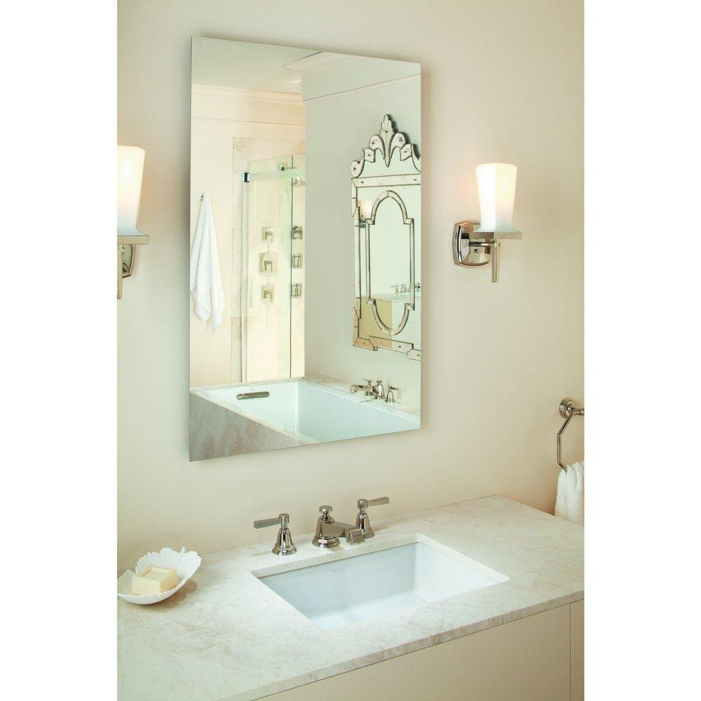 KOHLER White 19-13/16 in. Undermount Rectangular Vitreous China Bathroom Sink 
