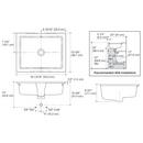 KOHLER White 19-13/16 in. Undermount Rectangular Vitreous China Bathroom Sink 