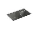 33 x 21-1/8 in. 1 Hole Cast Iron Double Bowl Undermount Kitchen Sink in Thunder™ Grey