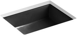 19-13/16 in. Undermount Rectangular Vitreous China Bathroom Sink in Black Black&trade;