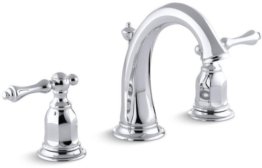 KOHLER Polished Chrome Two Handle Bathroom Sink Faucet 
