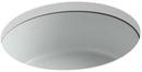 15-3/4 x 15-3/4 in. Round Wall Mount Bathroom Sink in Ice™ Grey