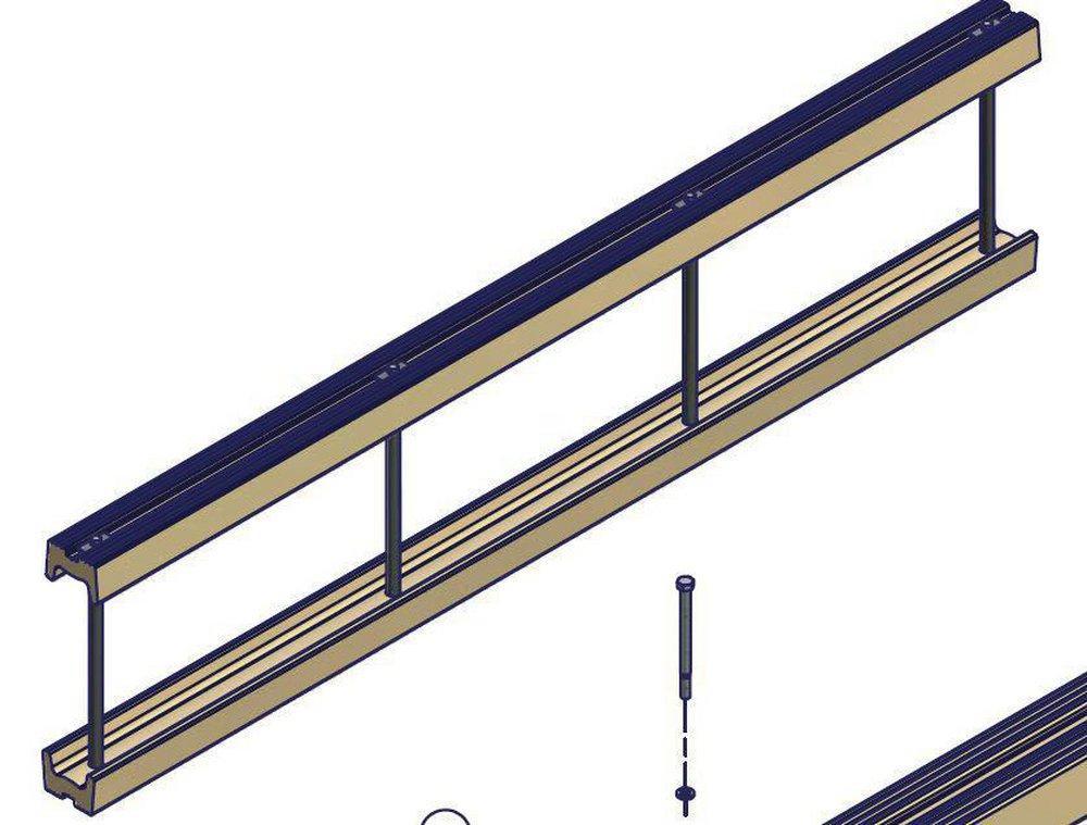 Shoremaster Tan 4 ft. Poly Dock 