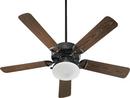Quorum International Old World 60W 5-Blade Ceiling Fan with 52 in. Blade Span and Light Kit 