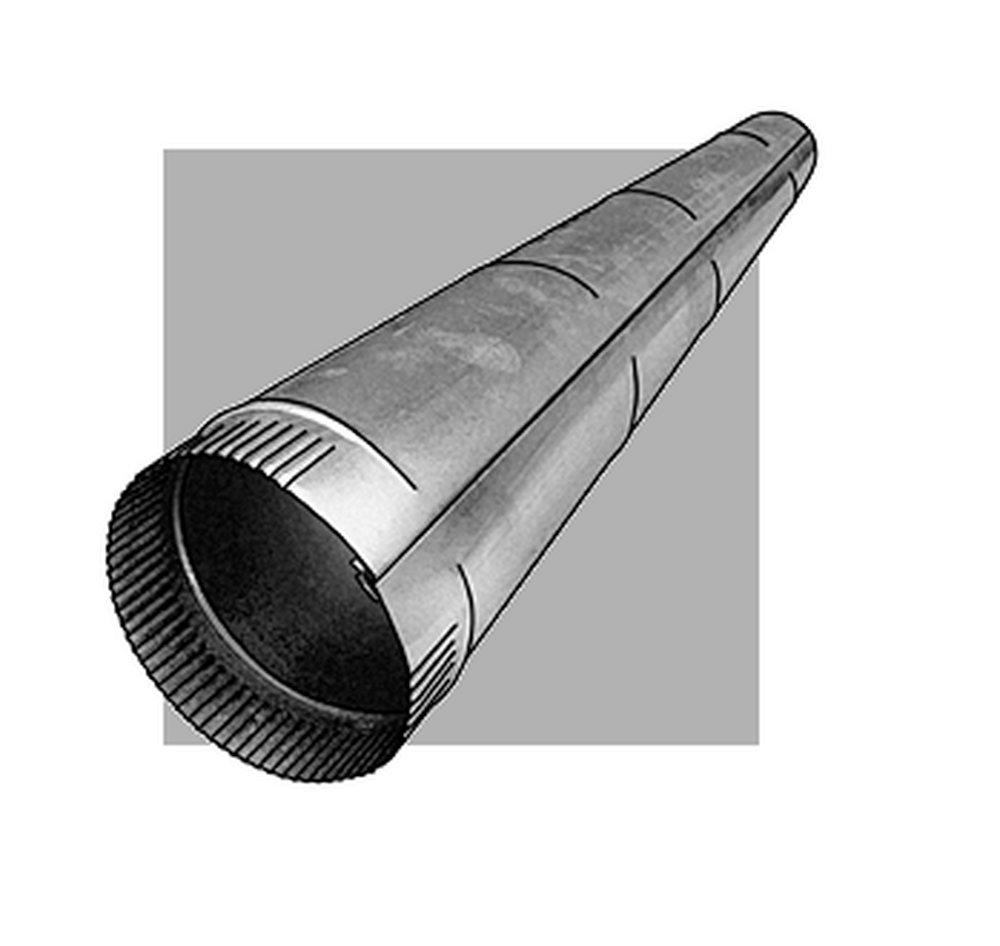 4 ft. 26 ga Galvanized Steel Round Duct Pipe 