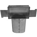 14 x 6 x 15 in. Galvanized Steel Duct Wall Stack 