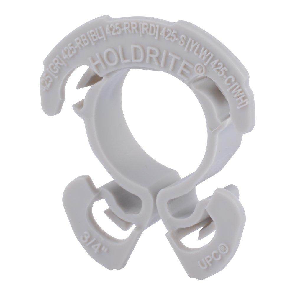 HoldRite&trade; Grey Plastic Metal Studding Insulating Clamp 