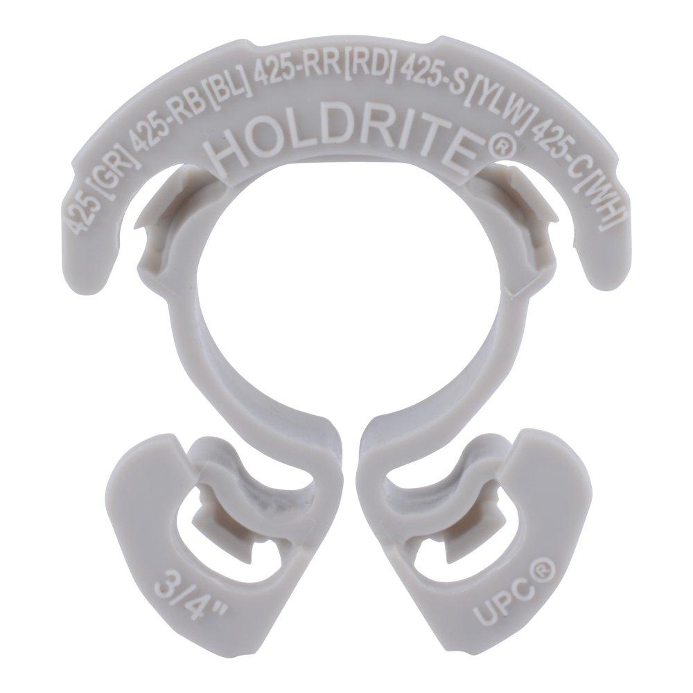 HoldRite&trade; Grey Plastic Metal Studding Insulating Clamp 
