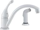 Delta Faucet White Single Handle Kitchen Faucet 