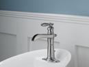 Delta Faucet Stainless Single Handle Centerset Bathroom Sink Faucet 