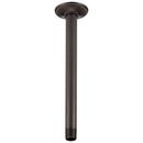 Brizo Venetian Bronze 1/2 x 2-3/8 x 10 in. NPT Solid Brass Shower Arm and Flange 