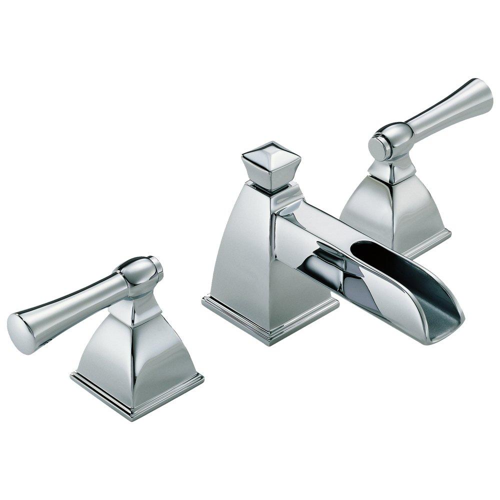 Brizo Chrome Two Handle Widespread Bathroom Sink Faucet 