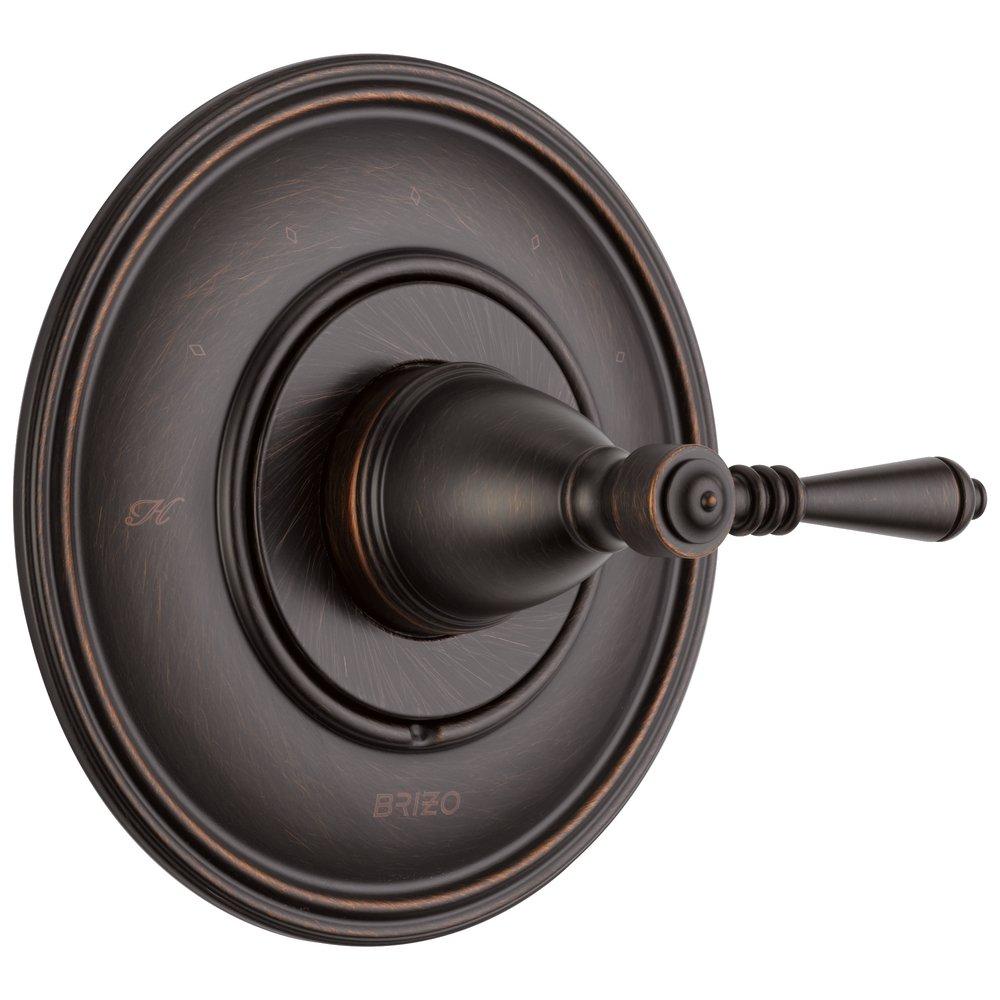 Brizo Venetian Bronze Thermostatic Valve Trim with Single Lever Handle 